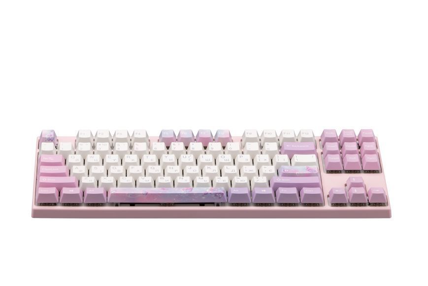 Varmilo Клавіатура механічна VED87 Dreams On Board 87Key, Cherry Mx Red, BT/USB-A, EN/UKR, No Led, Рожевий