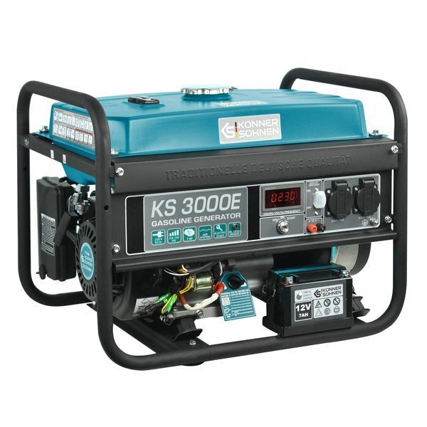 K&ouml;nner & S&ouml;hnen Генератор бензиновый KS 3000E, 230В, 3.0кВт, электростартер, 46.1кг