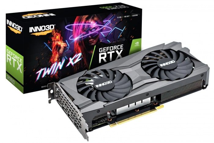 Inno3d Видеокарта GeForce RTX 3060 12GB GDDR6 Twin X2