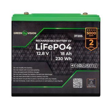 Аккумулятор GV LiFePО4 12V (12,8V) - 18 Ah (230Wh)