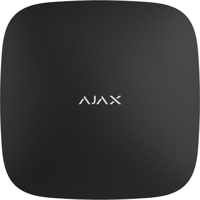 Ajax Інтелектуальна централь Hub Plus біла, gsm, ethernet, wi-fi, jeweller, бездротова, чорний