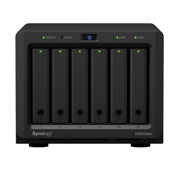 Synology Мережеве сховище NAS DS620slim (2.5" SATA)