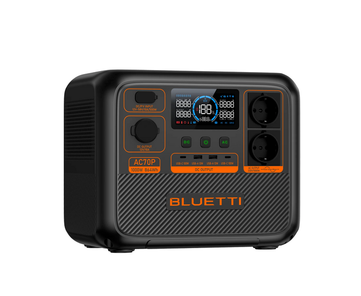 Портативна зарядна станція BLUETTI AC70P Portable Power Station | 1000W 864Wh (AC70P) AC70P фото