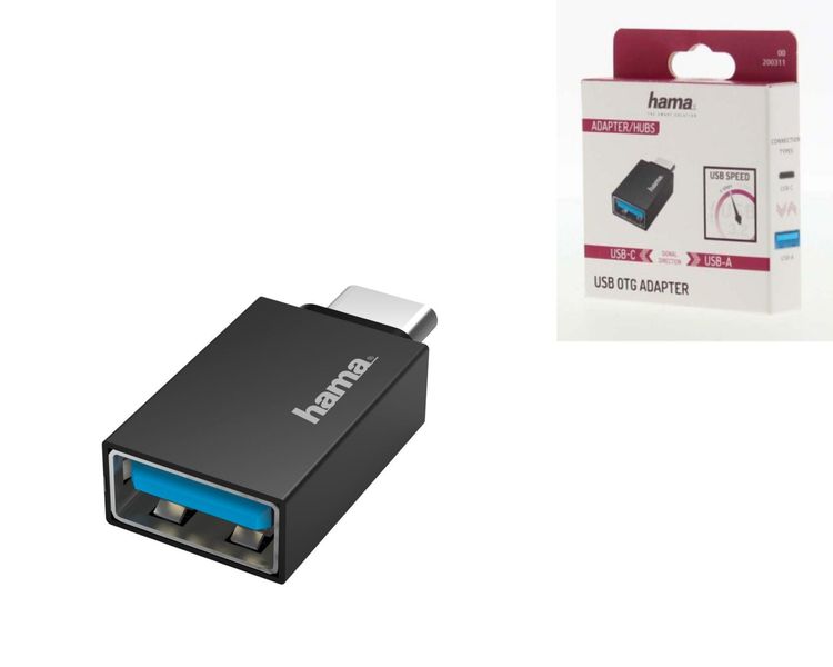 HAMA OTG USB C - USB 3.2 Black