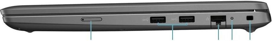 Dell Ноутбук Latitude 3540 15.6" FHD IPS AG, Intel i7-1355U, 16GB, F512GB, UMA, Lin, черный N022L354015UA_UBU фото