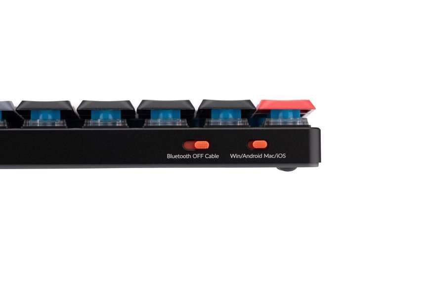 Keychron Клавиатура механическая K3 PRO 84Key, Gateron Blue, BT/USB-A, Hot-swap, Low Profile, QMK, EN/UKR, RGB, Черный