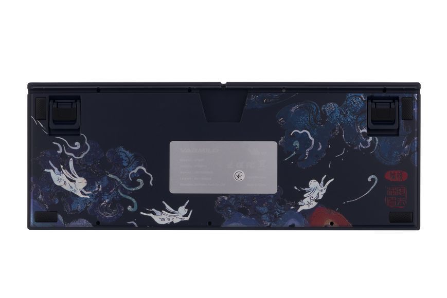 Varmilo Клавіатура механічна VPE87 Chang'e 87Key, Cherry Mx Silent Red, BT/WL/USB-A, EN, White Led, Синій