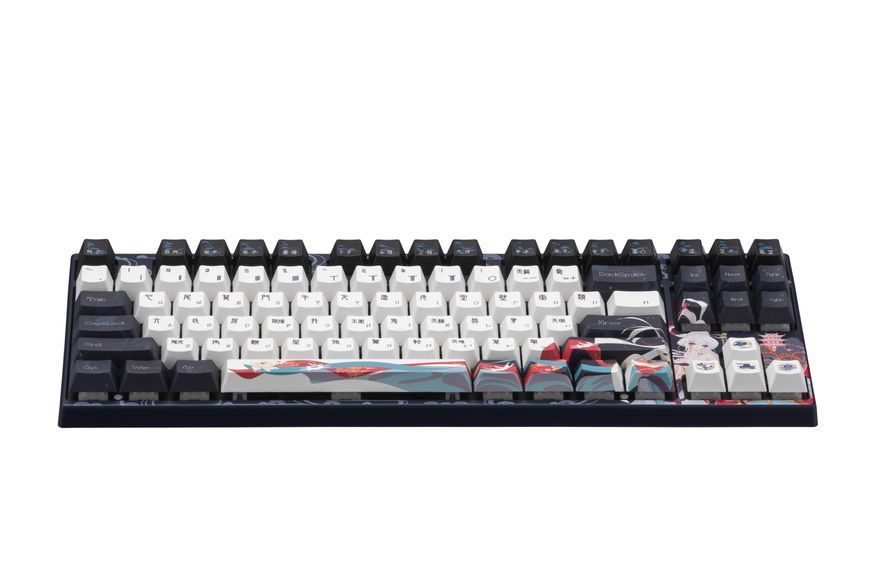 Varmilo Клавіатура механічна VPE87 Chang'e 87Key, Cherry Mx Silent Red, BT/WL/USB-A, EN, White Led, Синій