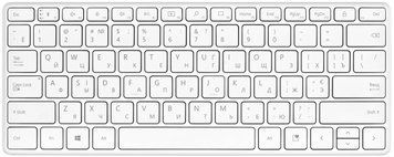 Microsoft Клавіатура Designer Compact 79 key, BT, EN/UKR/RU, Білий