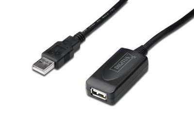 Digitus USB 2.0 (AM/AF) 25м