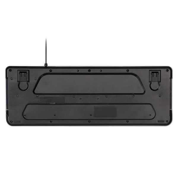 Клавіатура мембранна 2E KS120 104key, USB-A, EN/UK, White LED, чорний 2E-KS120UB_UA фото