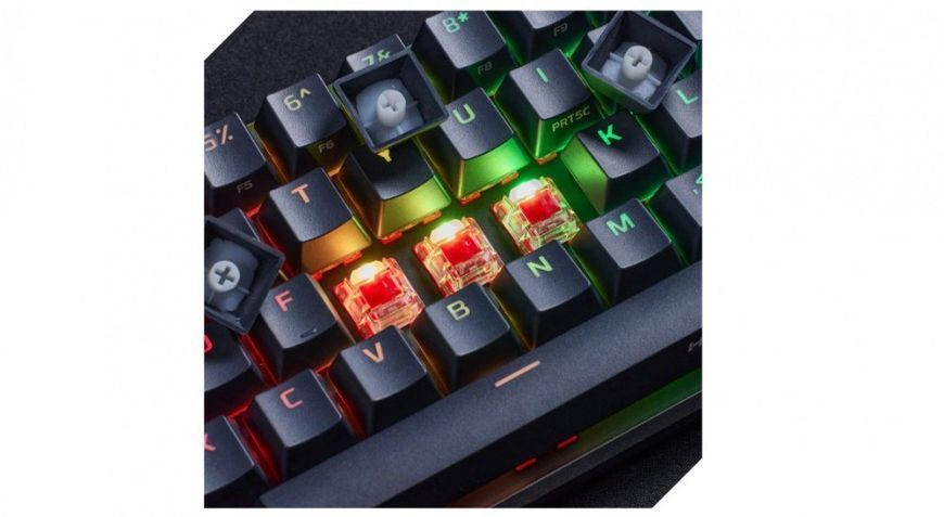 HyperX Клавіатура Alloy Origins 65 Red USB RGB ENG/RU, Black