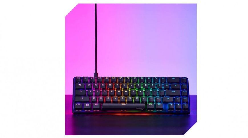 HyperX Клавіатура Alloy Origins 65 Red USB RGB ENG/RU, Black