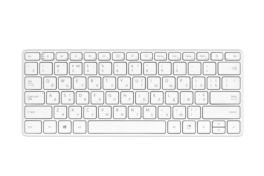 Microsoft Клавиатура Designer Compact 79 key, BT, EN/UKR/RU, Белый