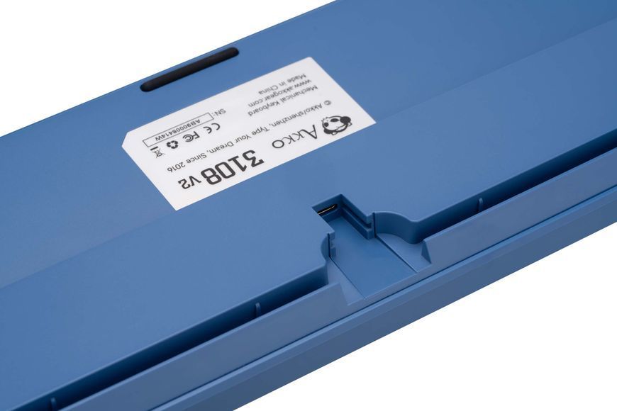 Akko Клавиатура механическая 3108DS Ocean Star 108Key, CS Pink V2, USB-A, EN/UKR, No Led, Голубой