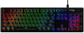 HyperX Клавіатура Alloy Origins Aqua USB RGB PBT ENG/RU, Black