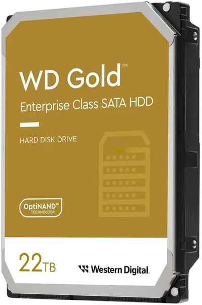 WD Жорсткий диск 22TB 3.5" 7200 512MB SATA Gold