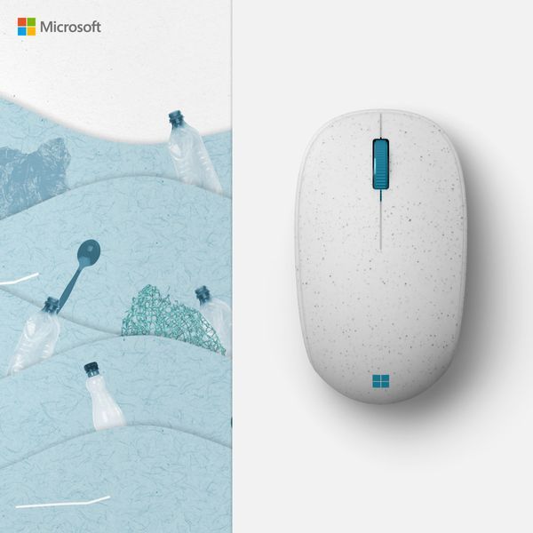 Microsoft Миша Ocean Plastic BT White