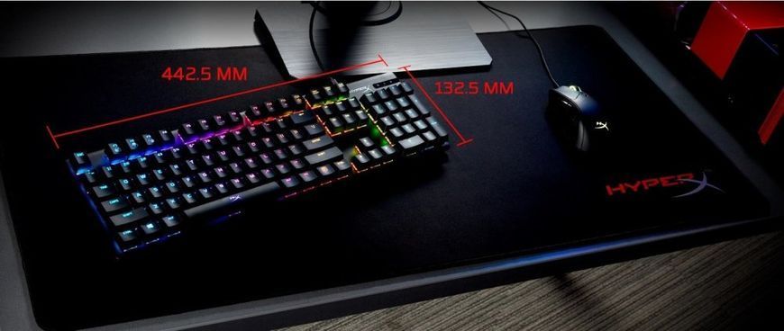HyperX Клавіатура Alloy Origins Aqua USB RGB PBT ENG/RU, Black