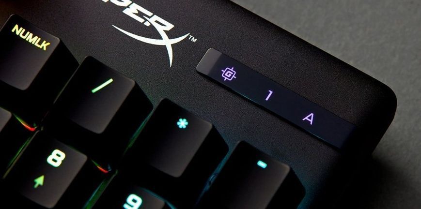 HyperX Клавіатура Alloy Origins Aqua USB RGB PBT ENG/RU, Black