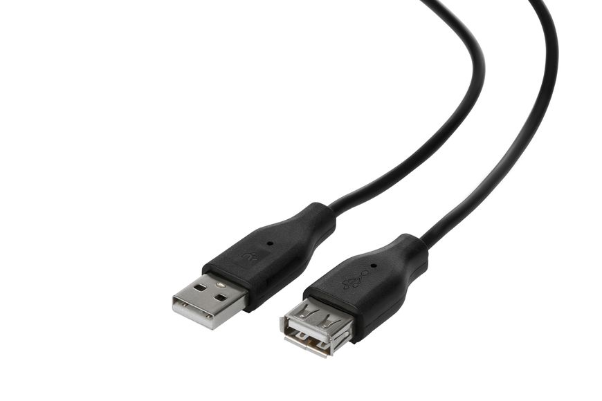 2E Кабель USB-A (AM/AF), 3m, black