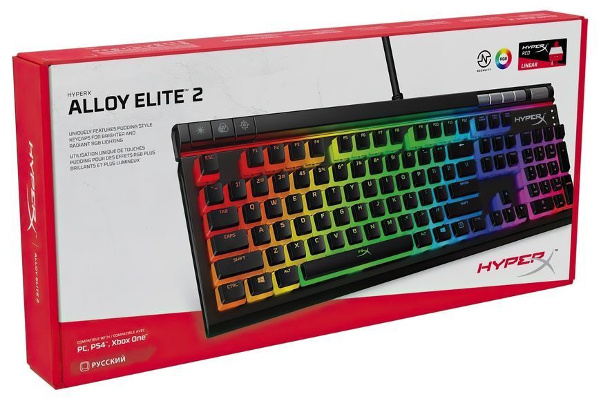 HyperX Клавіатура ігрова Alloy Elite RGB 2.0 Ru