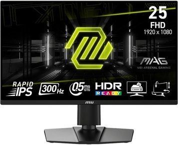 Монітор MSI 24.5" MAG 255PXF 2xHDMI, DP, MM, IPS, 300Hz, 0.5ms, sRGB 120%, FreeSync, Pivot 9S6-3BC24M-064 фото