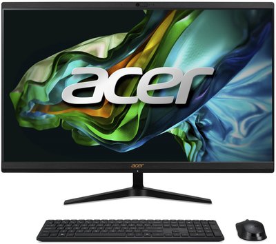 Acer Персональний комп'ютер моноблок Aspire C27-1800 27" FHD, Intel i5-1335U, 32GB, F1TB, UMA, WiFi, кл+м, без ОС, чорний