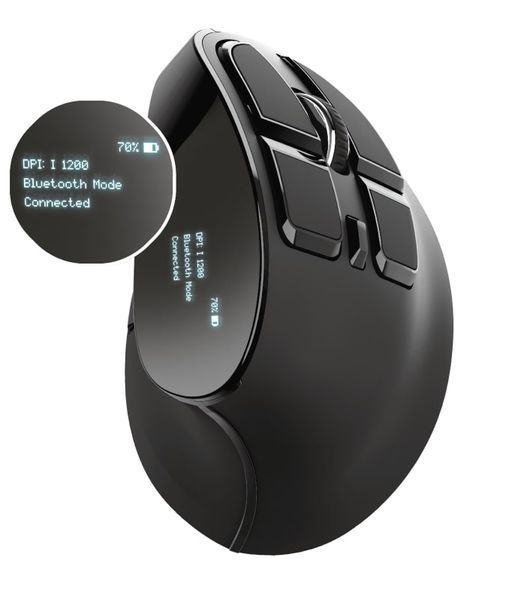 Trust Voxx Rechargeable Ergonomic WL Black