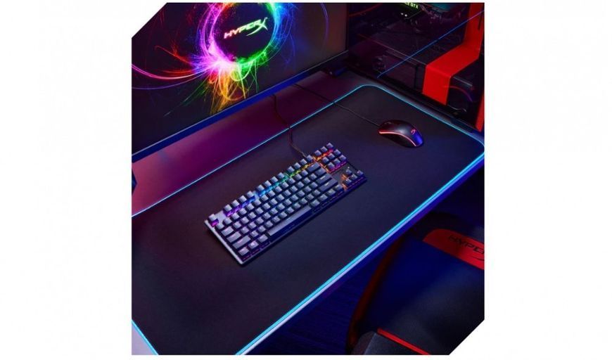 HyperX Клавіатура Alloy Origins Core PBT Aqua USB RGB ENG/RU Black