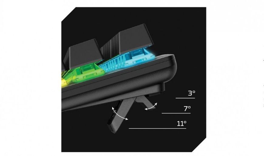HyperX Клавіатура Alloy Origins Core PBT Aqua USB RGB ENG/RU Black