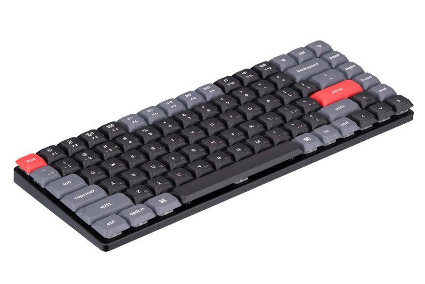 Keychron Клавіатура механічна K3 PRO 84Key, Gateron Brown, BT/USB-A, Hot-swap, Low Profile, QMK, EN/UKR, RGB, Чорний