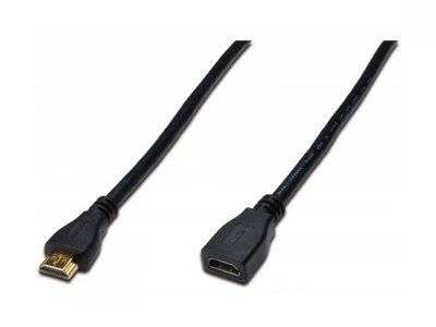 Digitus HDMI High speed + Ethernet (AM/AF)[3.0m, black]