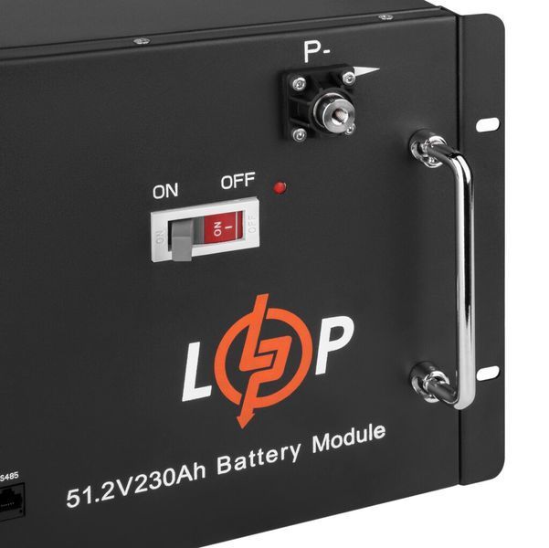 Акумулятор LP LiFePO4 48V (51,2V) - 230 Ah (11776Wh) (Smart BMS 200A) с LCD RM