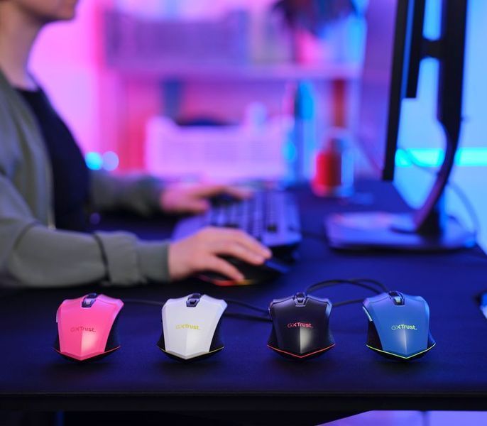 Миша Trust GXT 109 Felox, RGB, USB-A, синій 25067_TRUST фото