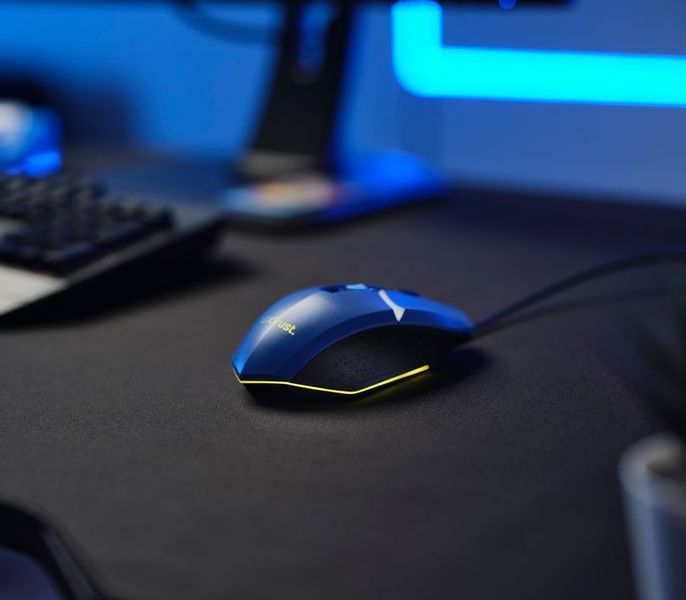 Миша Trust GXT 109 Felox, RGB, USB-A, синій 25067_TRUST фото