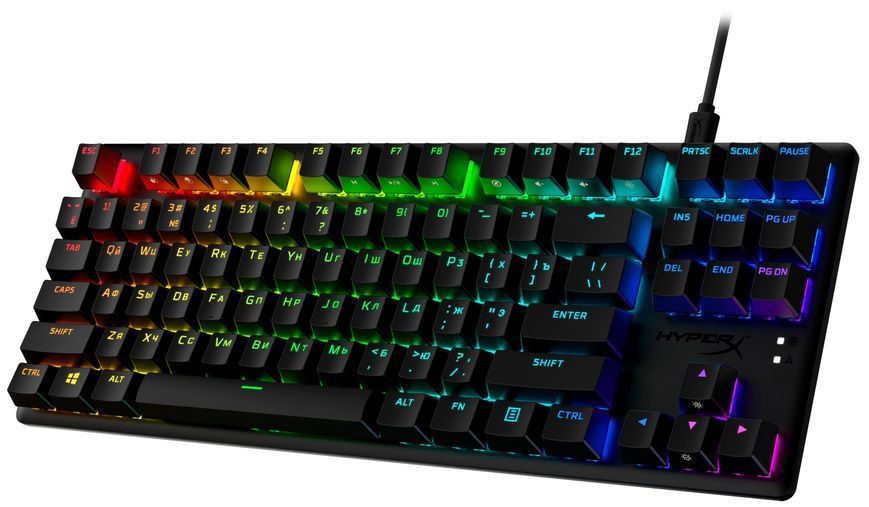 HyperX Клавіатура Alloy Origins Core PBT Red USB RGB ENG/RU Black