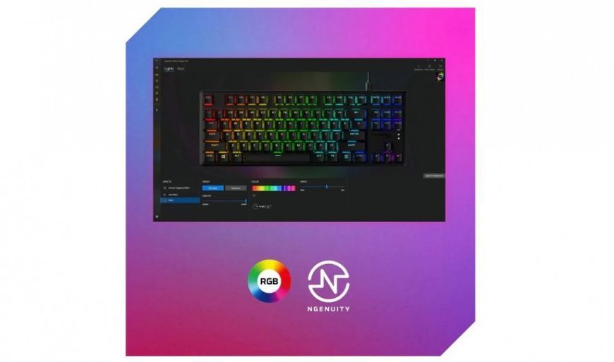 HyperX Клавіатура Alloy Origins Core PBT Red USB RGB ENG/RU Black