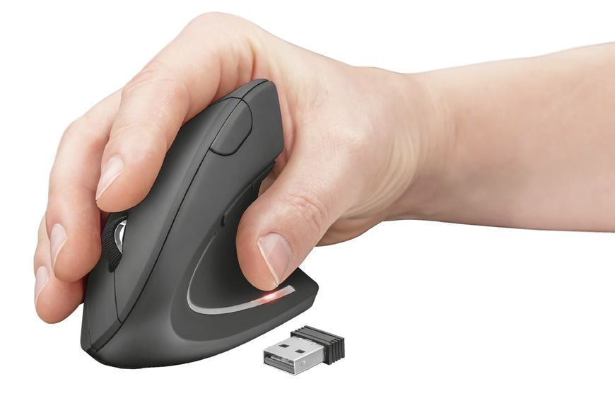 Trust Мышь Verto Ergonomic WL BLACk