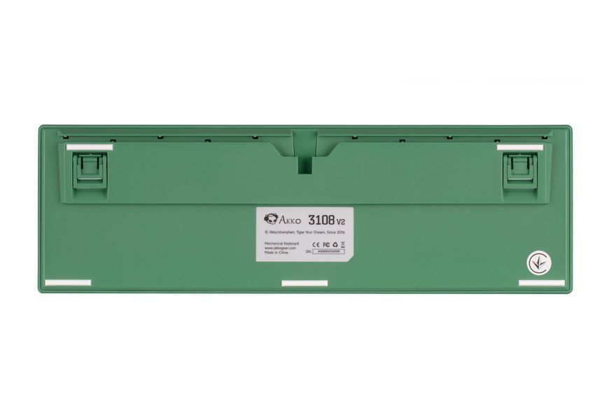 Akko Клавіатура механічна 3108 DS Matcha Red Bean 108Key, CS Pink V2, USB-A, EN/UKR, No Led, Зелений