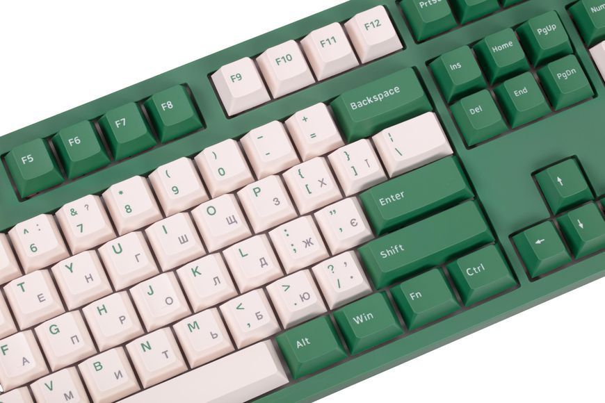 Akko Клавіатура механічна 3108 DS Matcha Red Bean 108Key, CS Pink V2, USB-A, EN/UKR, No Led, Зелений