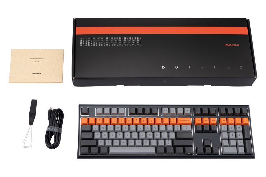 Varmilo Клавіатура механічна Lure VBM108 Bot: Lie 108Key, EC V2 Rose, USB-A, EN, White Led, Чорний