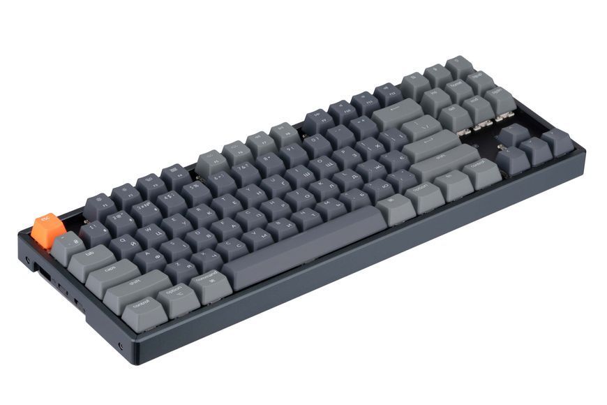 Keychron Клавиатура механическая K8 87Key, Gateron G Pro Blue, Hot-Swap, Aluminum Frame, BT/USB-A, EN/UKR, RGB, Black