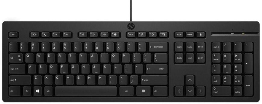 HP Клавіатура 125 USB Black