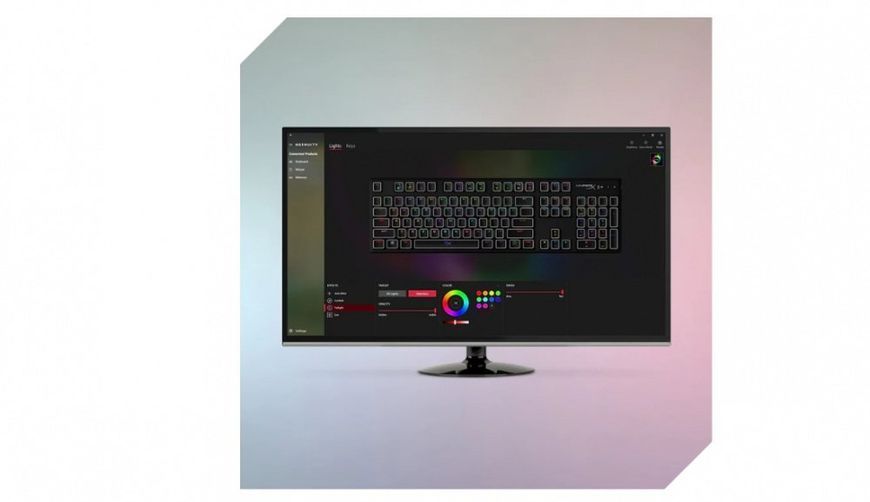 HyperX Клавіатура Alloy Origins Red USB RGB PBT ENG/RU, Black
