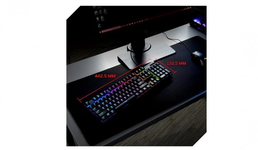 HyperX Клавіатура Alloy Origins Red USB RGB PBT ENG/RU, Black