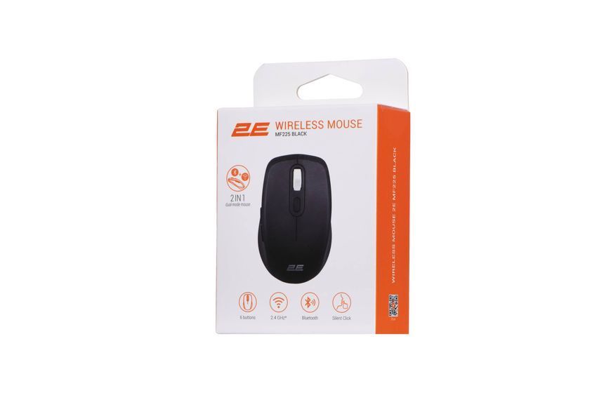 2E Миша MF225 Silent WL BT Black