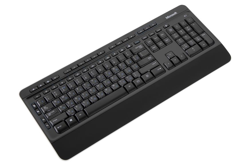 Microsoft Комплект Desktop 3050 127key, WL, EN/UKR/RU, Чёрный PP3-00018 фото