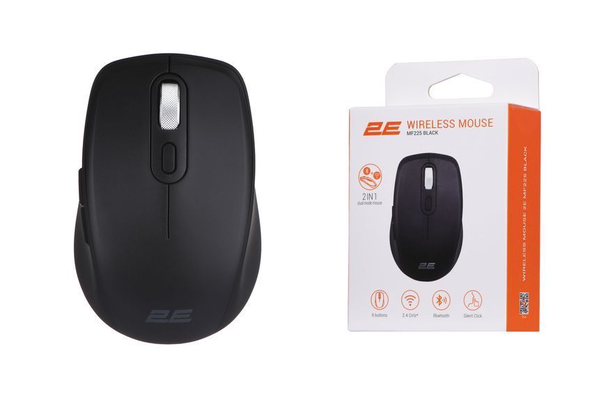2E Миша MF225 Silent WL BT Black
