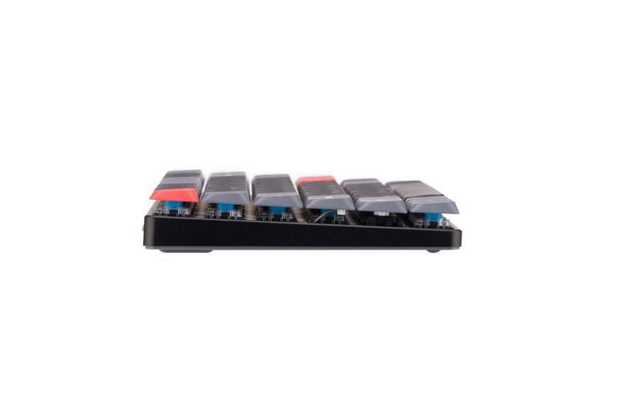Keychron Клавіатура механічна K3 PRO 84Key, Gateron Brown, BT/USB-A, Low Profile, QMK, EN/UKR, White LED, Чорний